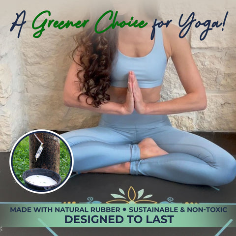 Yoga mat made with natural tree rubber